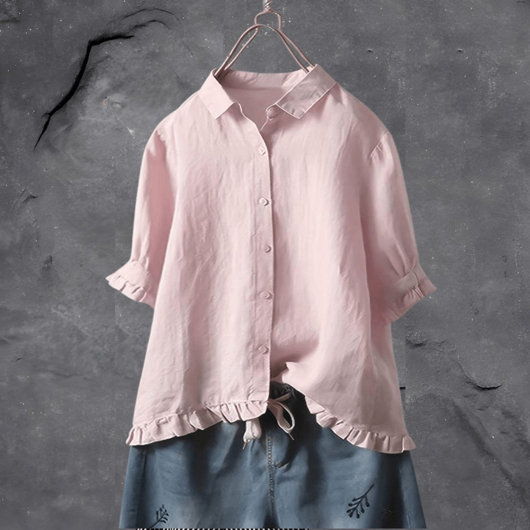 Alurea - Ruffled Sleeve Shirt for Women