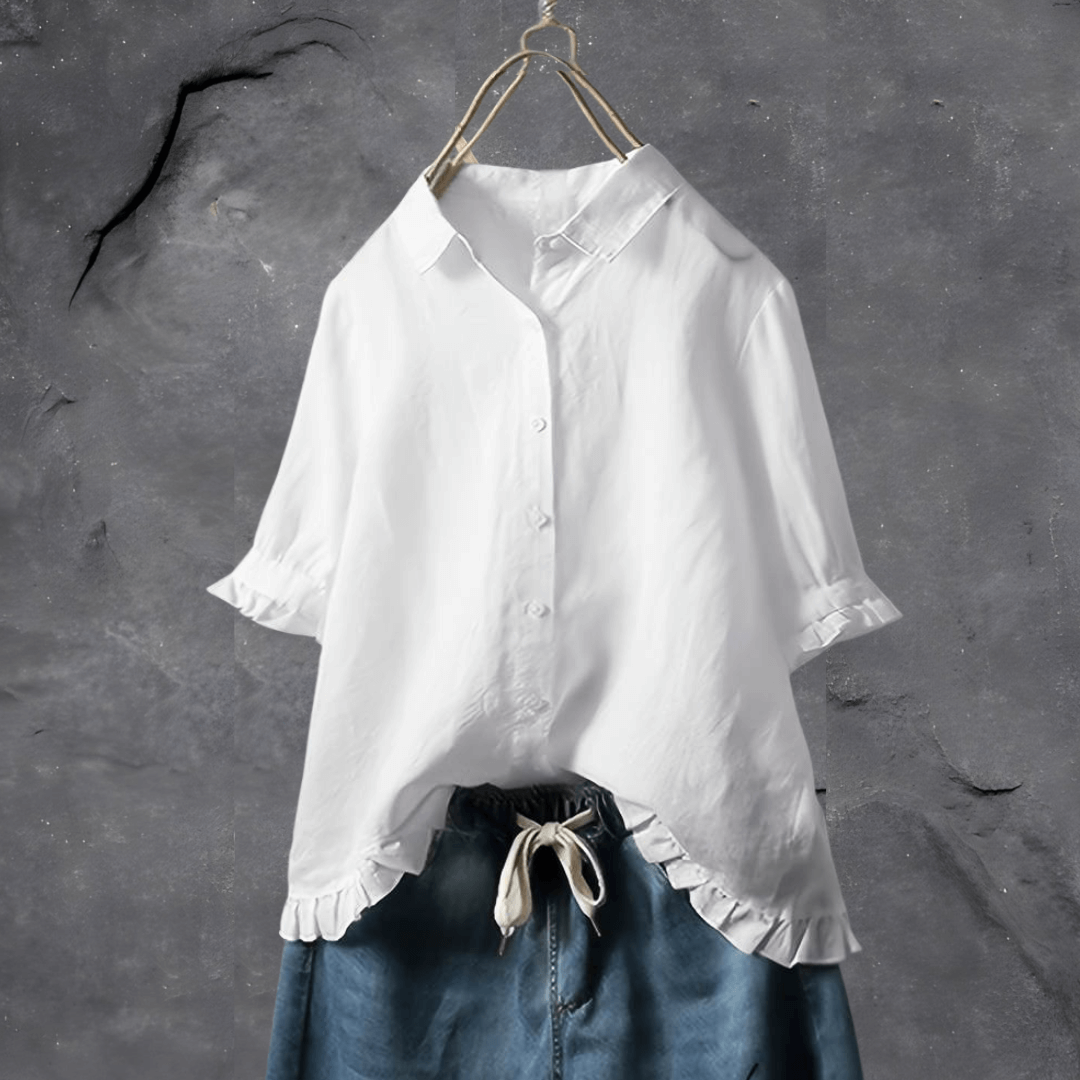 Alurea - Ruffled Sleeve Shirt for Women