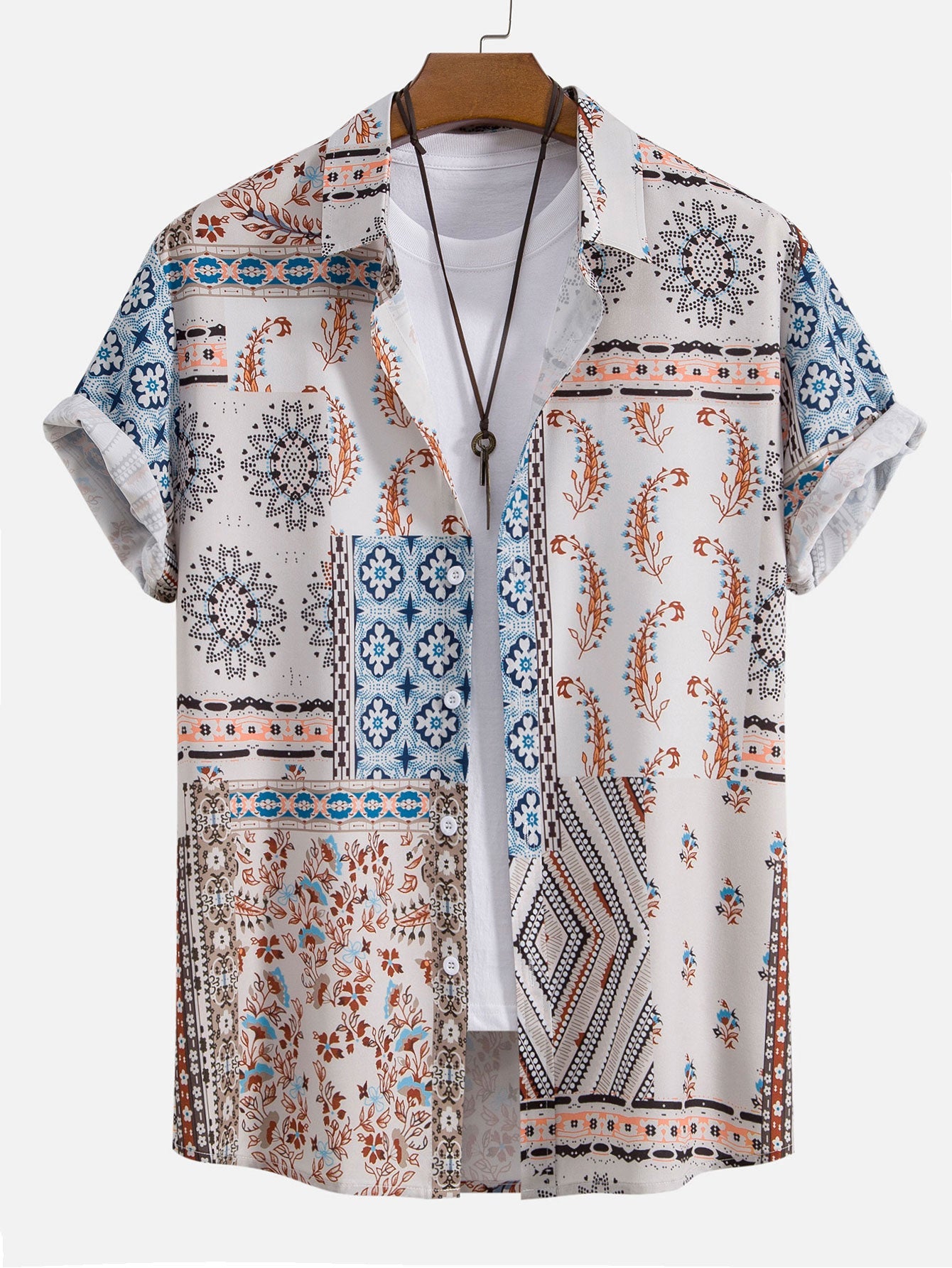 Textured vintage polo shirt – Elvano