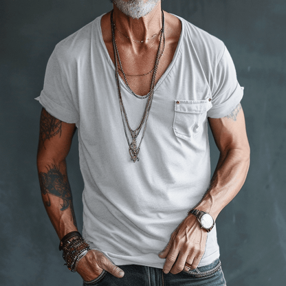 Bresko - Rugged V-Neck T-Shirt