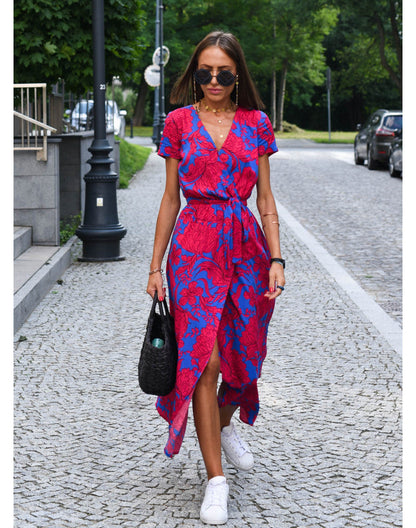 Airy Wrap Midi Summer Dress – Alivra