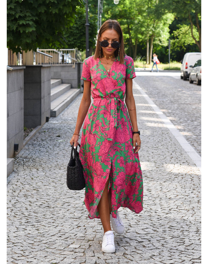 Airy Wrap Midi Summer Dress – Alivra