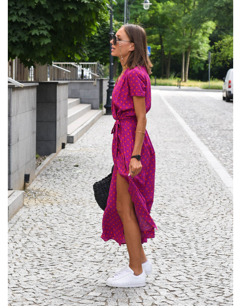 Airy Wrap Midi Summer Dress – Alivra