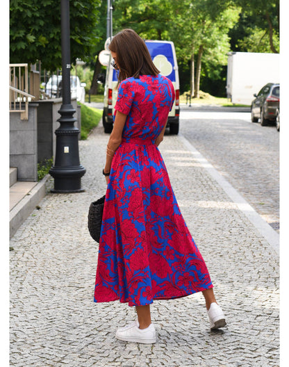 Airy Wrap Midi Summer Dress – Alivra
