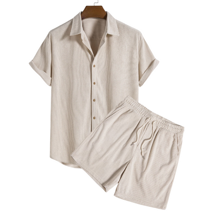 Bali Men's Short Sleeve Set | Lightweight Polyester Blend, Casual PJs 0