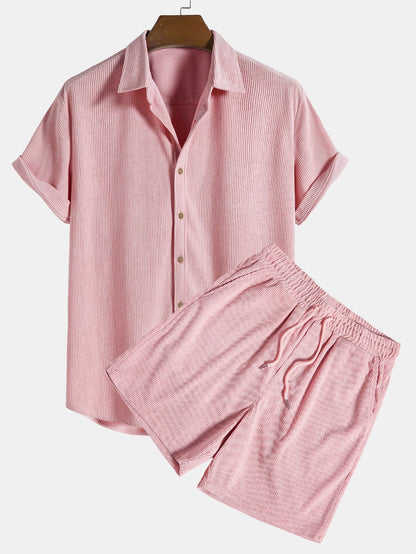 Bali Men's Short Sleeve Set | Lightweight Polyester Blend, Casual PJs 4