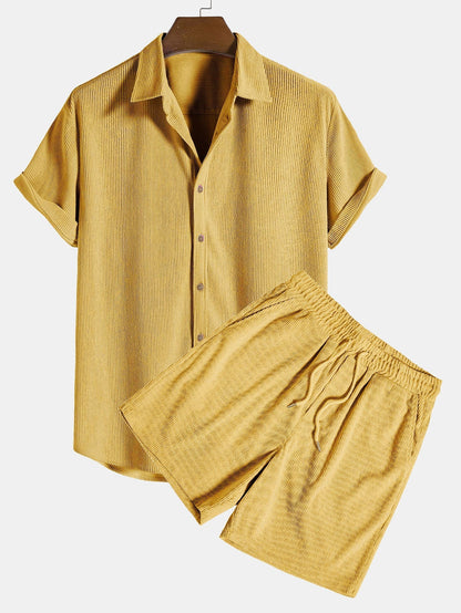 Bali Men's Short Sleeve Set | Lightweight Polyester Blend, Casual PJs 5