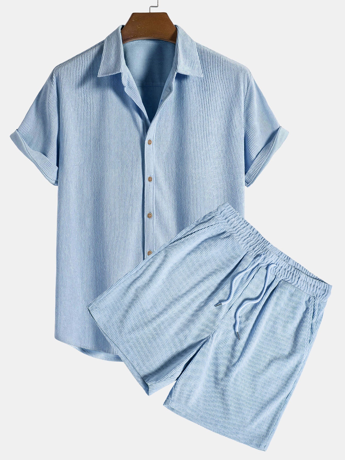Bali Men's Short Sleeve Set | Lightweight Polyester Blend, Casual PJs 8