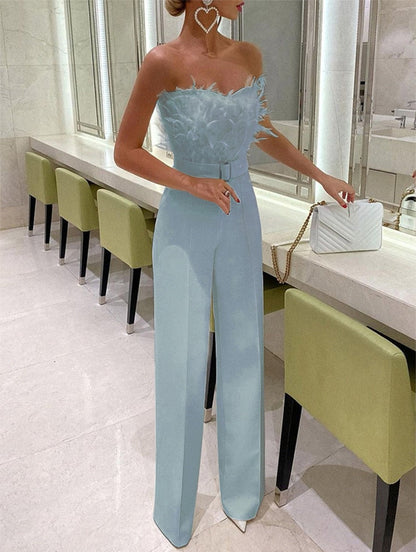 Bella Women's Jumpsuit | Elegant Tube Top, Slim-Fit Design 7