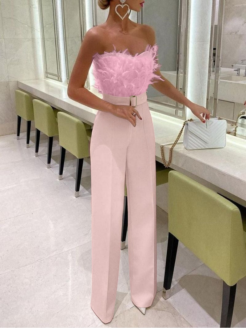 Bella Women's Jumpsuit | Elegant Tube Top, Slim-Fit Design 8