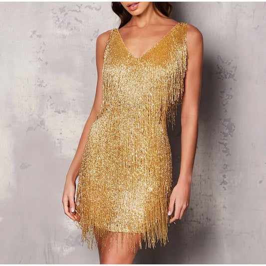 Bella Women's Mini Dress | Sequin and Feather Accents 0