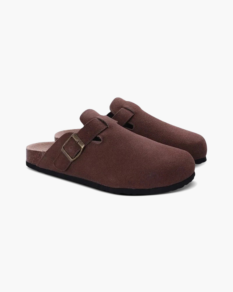 Men’s Suede Slip-On Clogs – Bravello