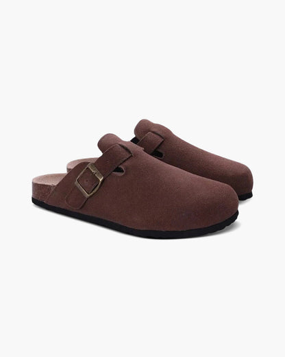 Men’s Suede Slip-On Clogs – Bravello
