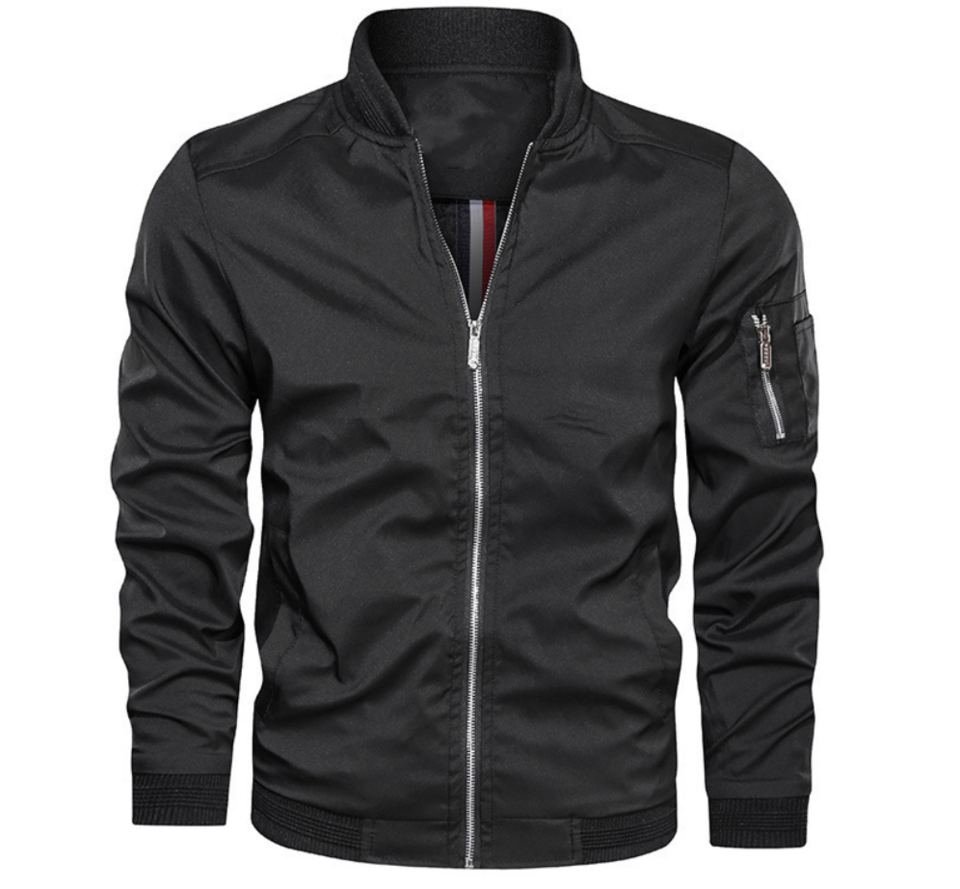 Brenner Men's Jacket Lightweight Bomber, Modern Design - Stylish Comfort