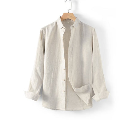 Caden Men's Linen Shirt | 100% Breathable Fabric 2