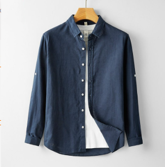 Caden Men's Linen Shirt | 100% Breathable Fabric 3