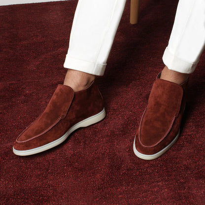Men’s Minimalist Suede Ankle Boots – Calvero