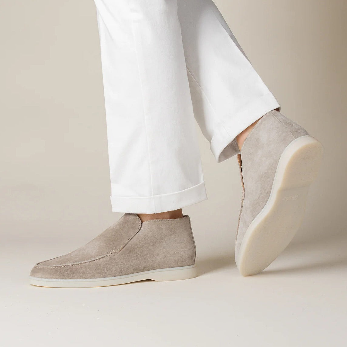Men’s Minimalist Suede Ankle Boots – Calvero