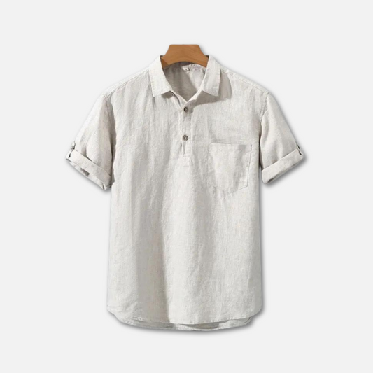 Cato Men's Polo Shirt | Lightweight Linen Blend 0
