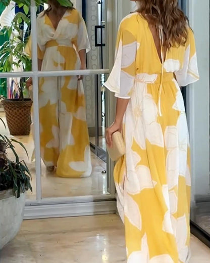 Celeste Women's Floral Maxi Dress | Elegant Design for Formal Occasions 2