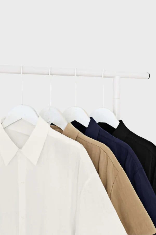 Relaxed Linen Shirt & Drawstring Trousers – Cevoro
