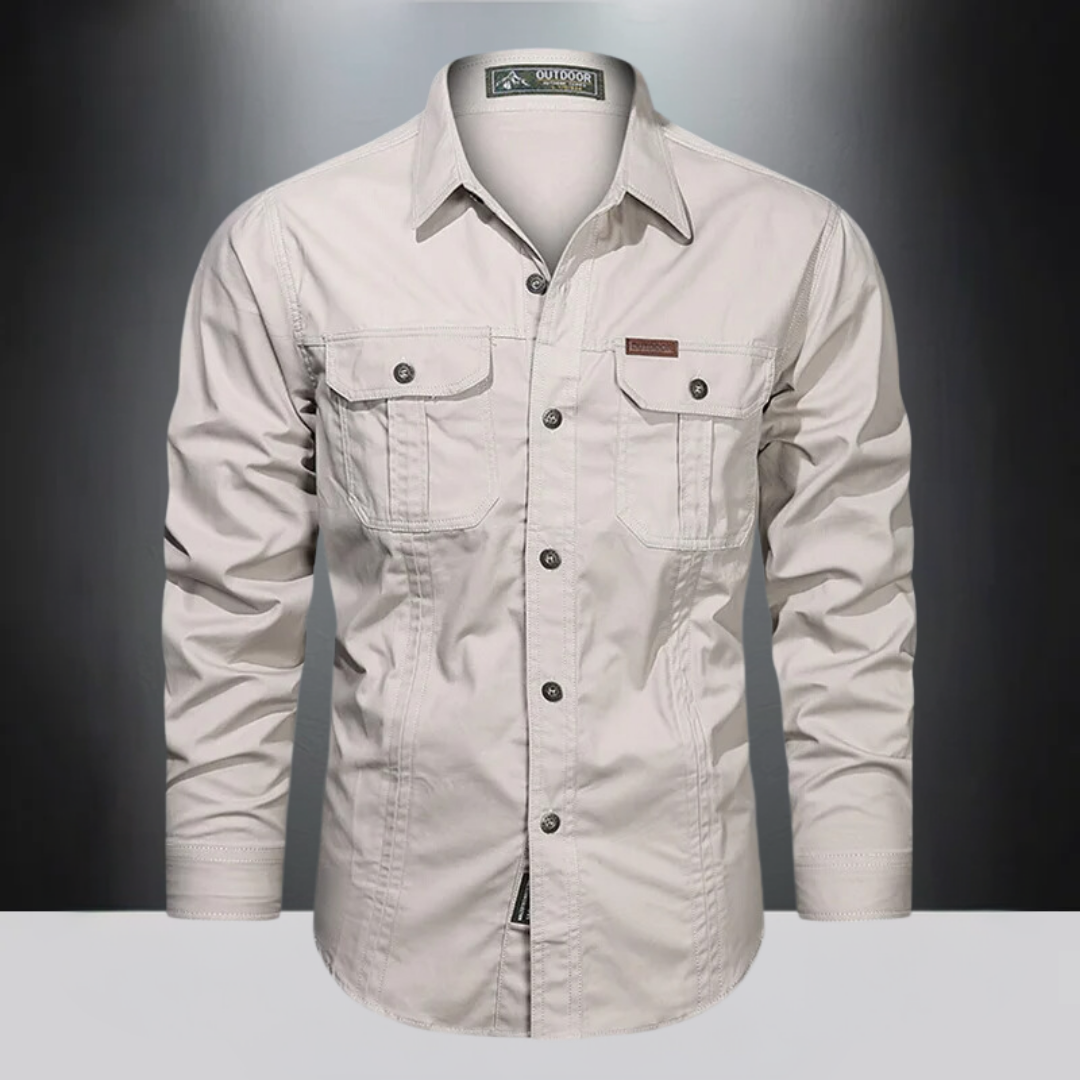 Charlie Men's Shirt | Durable Cotton Blend, Relaxed Fit 0