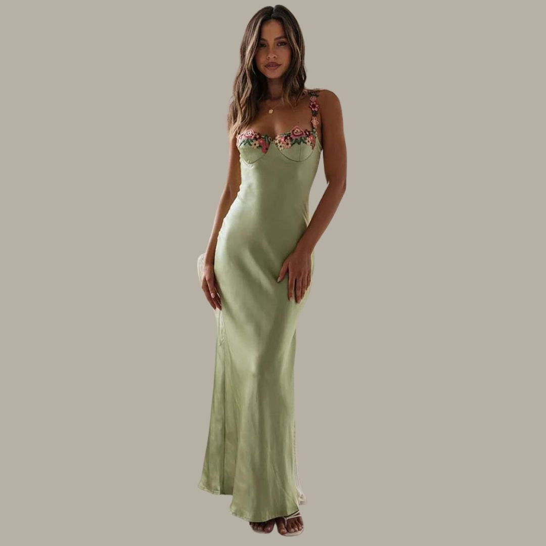 Dalia Women's Embroidered Dress | Elegant Silhouette 5