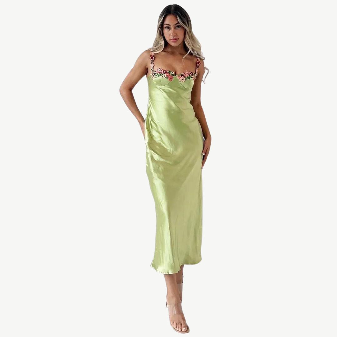 Dalia Women's Embroidered Dress | Elegant Silhouette 8
