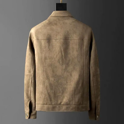 Men’s suede-textured denim jacket – Dalson