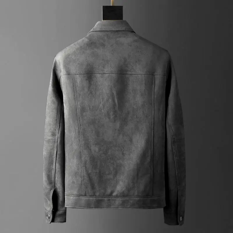 Men’s suede-textured denim jacket – Dalson