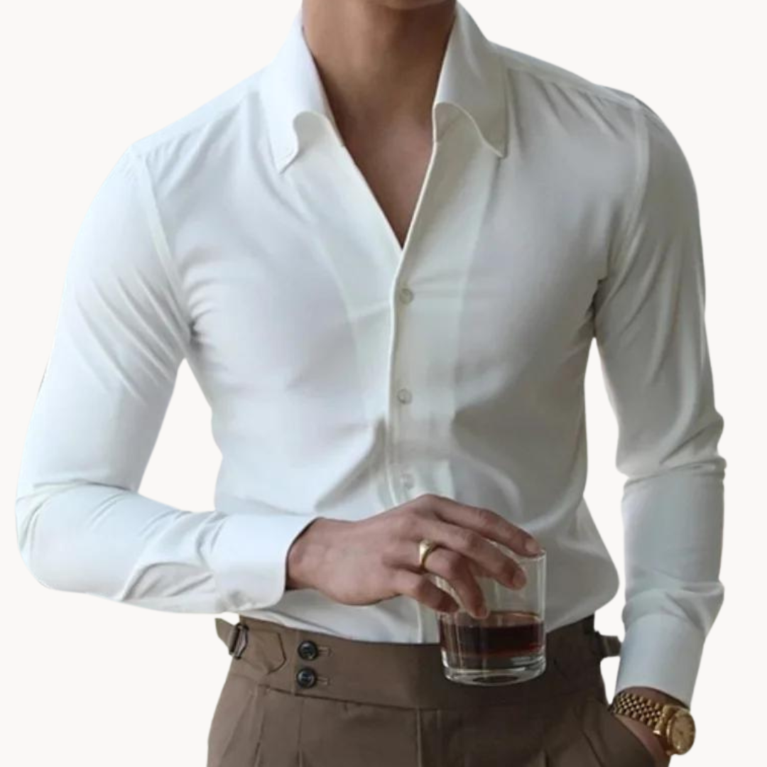 Dapper Men's Button Shirt | Luxurious Cotton Blend 2