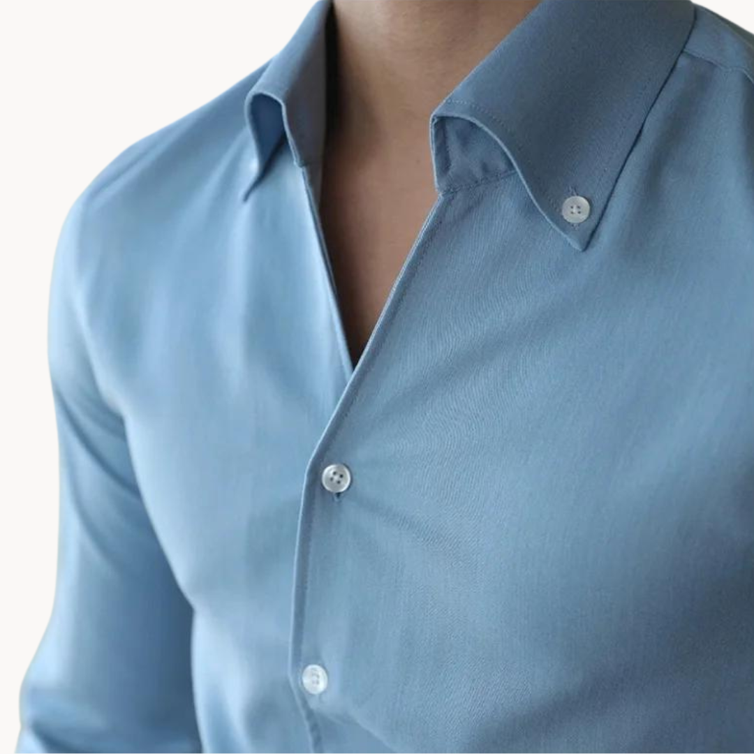 Dapper Men's Button Shirt | Luxurious Cotton Blend 4