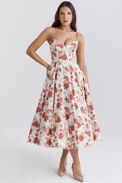 Daria Women's Cocktail Dress | Tulle Midi Skirt, Elegant Design 4