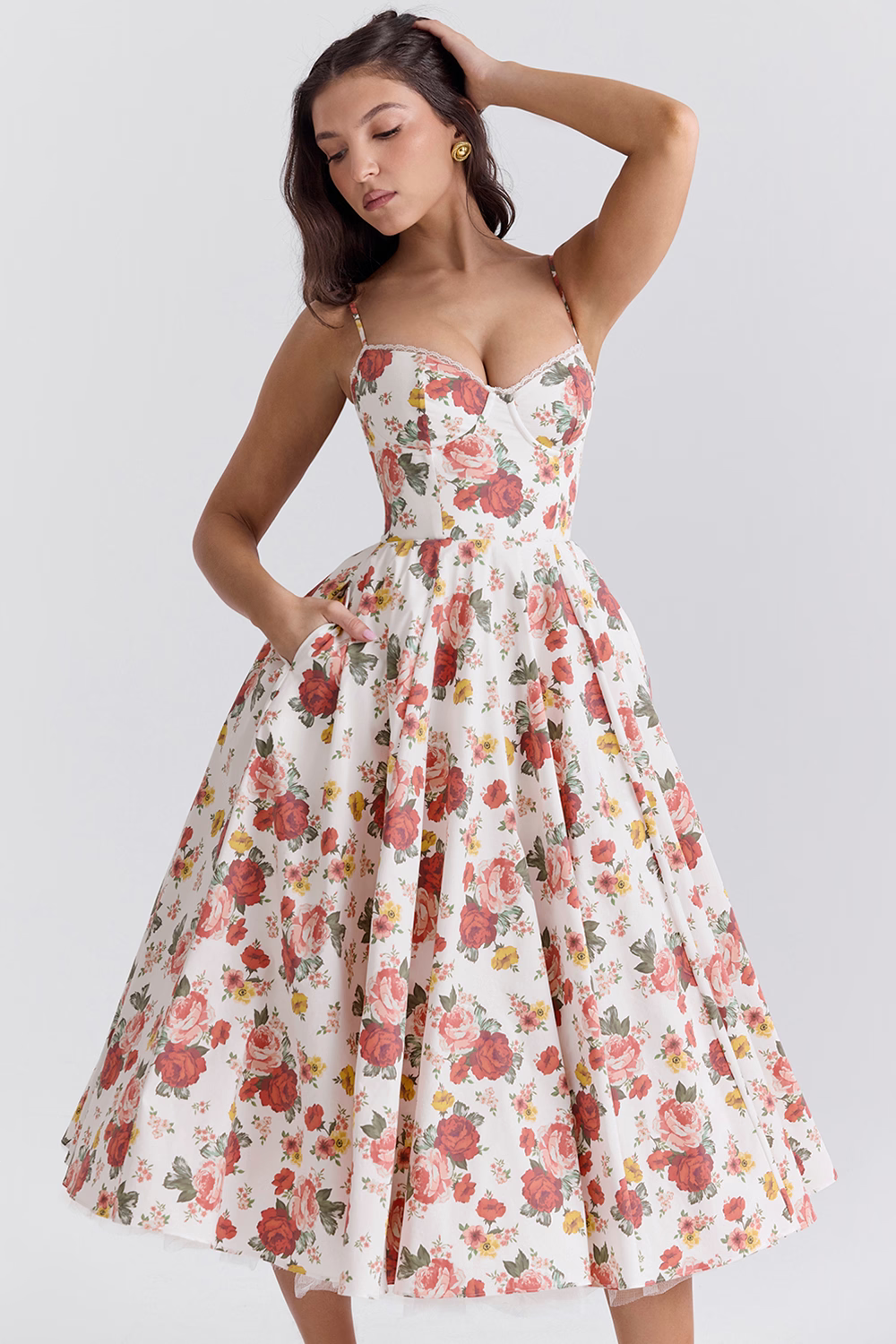 Daria Women's Cocktail Dress | Tulle Midi Skirt, Elegant Design 7