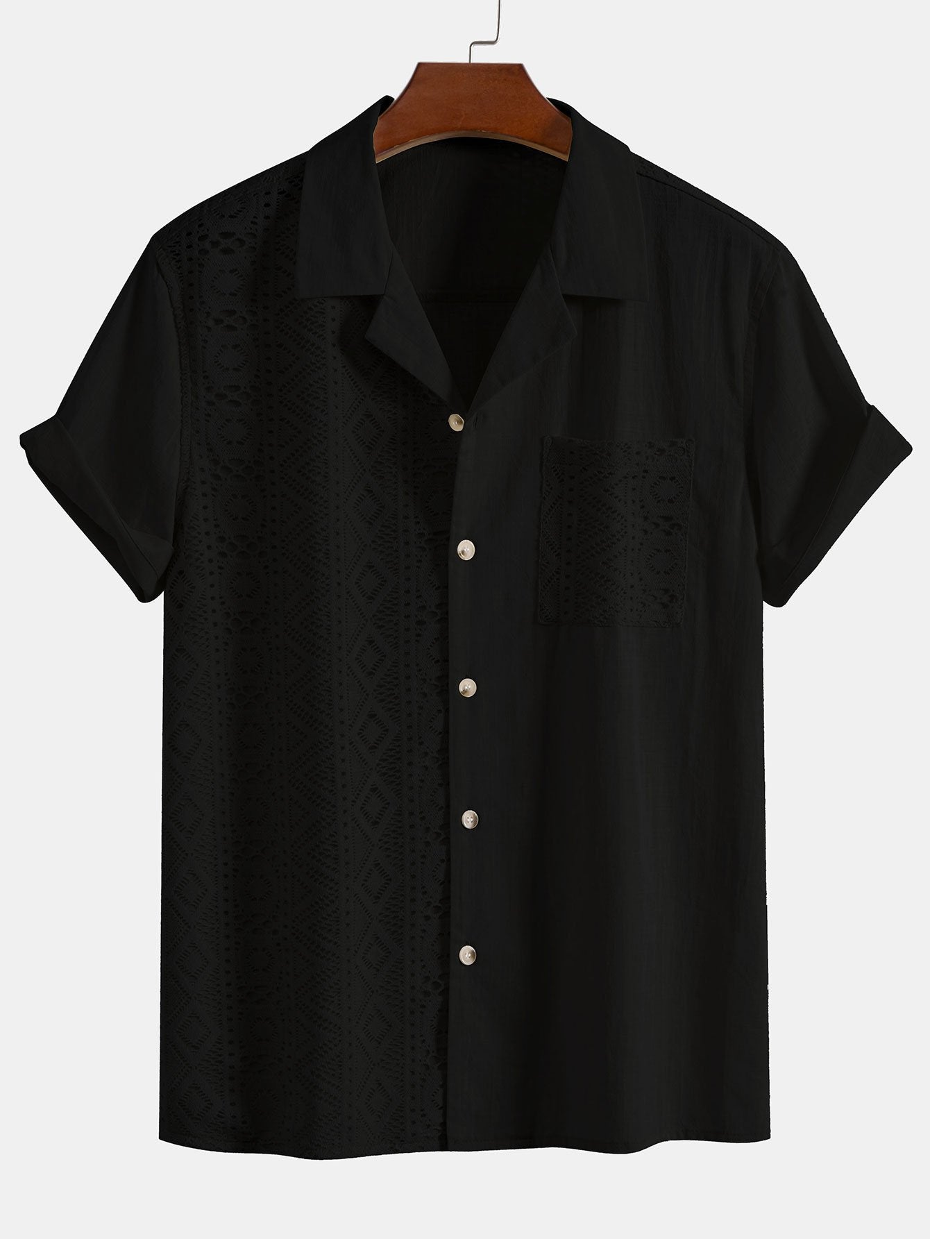 Geometric Patchwork Cuban Shirt – Darsivo