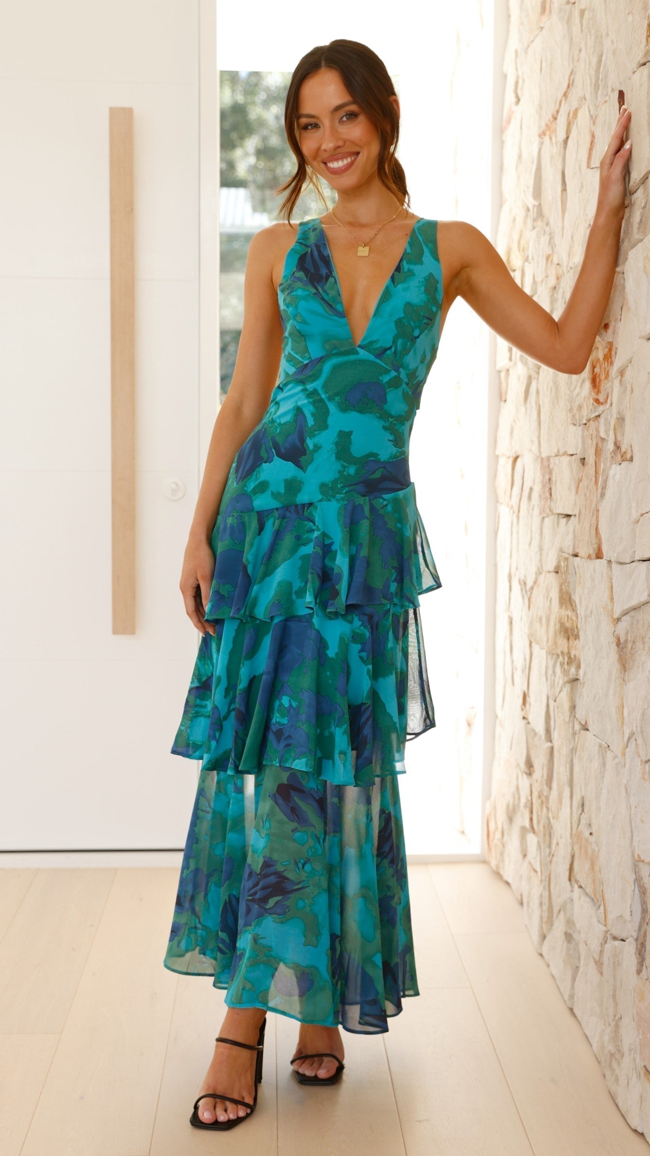 Elara Women's Maxi Dress | Lightweight Chiffon, Elegant Summer Style 1