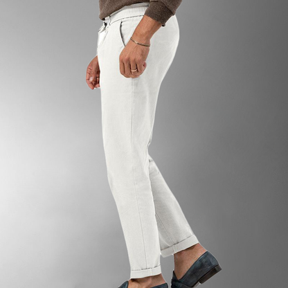 Eli Men's Linen Pants | Breathable Cotton-Linen Blend, Relaxed Fit 2