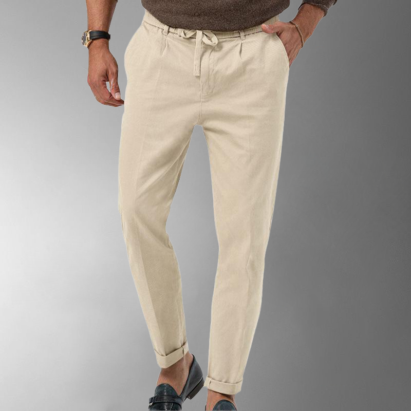 Eli Men's Linen Pants | Breathable Cotton-Linen Blend, Relaxed Fit 5