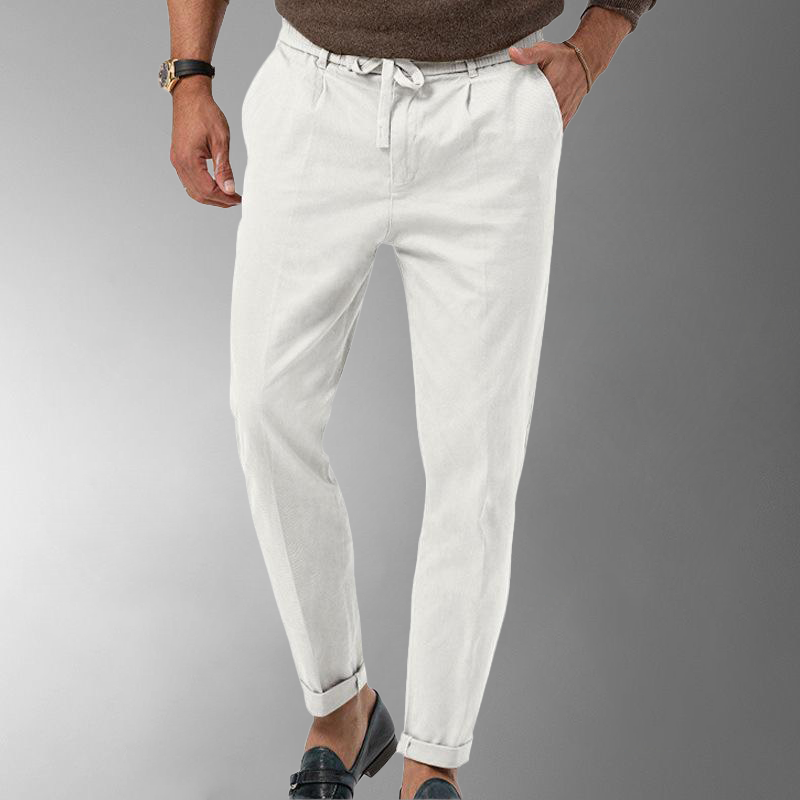 Eli Men's Linen Pants | Breathable Cotton-Linen Blend, Relaxed Fit 7