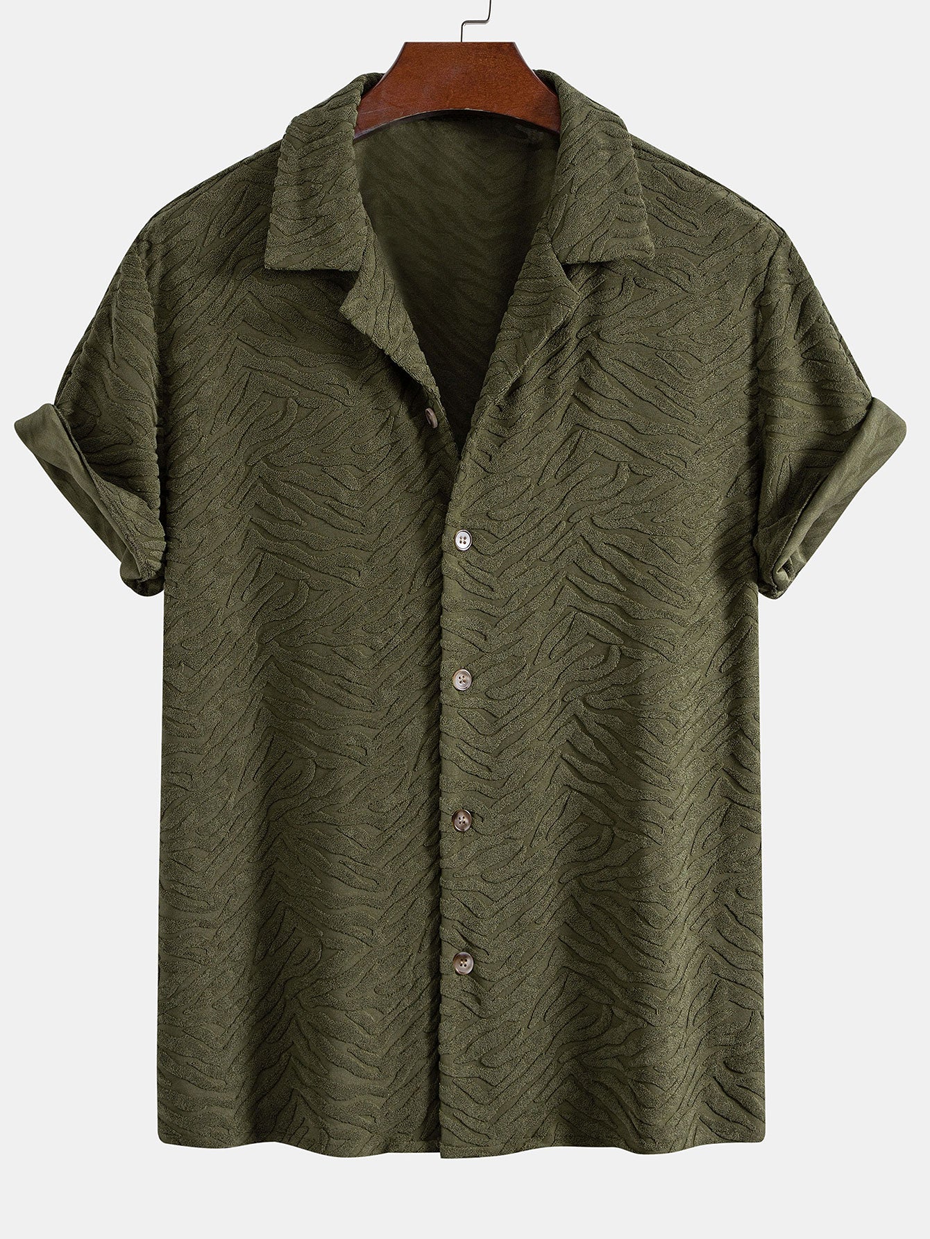 Textured Cuban Collar Shirt – Elovar