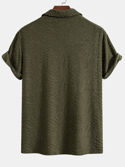 Textured Cuban Collar Shirt – Elovar