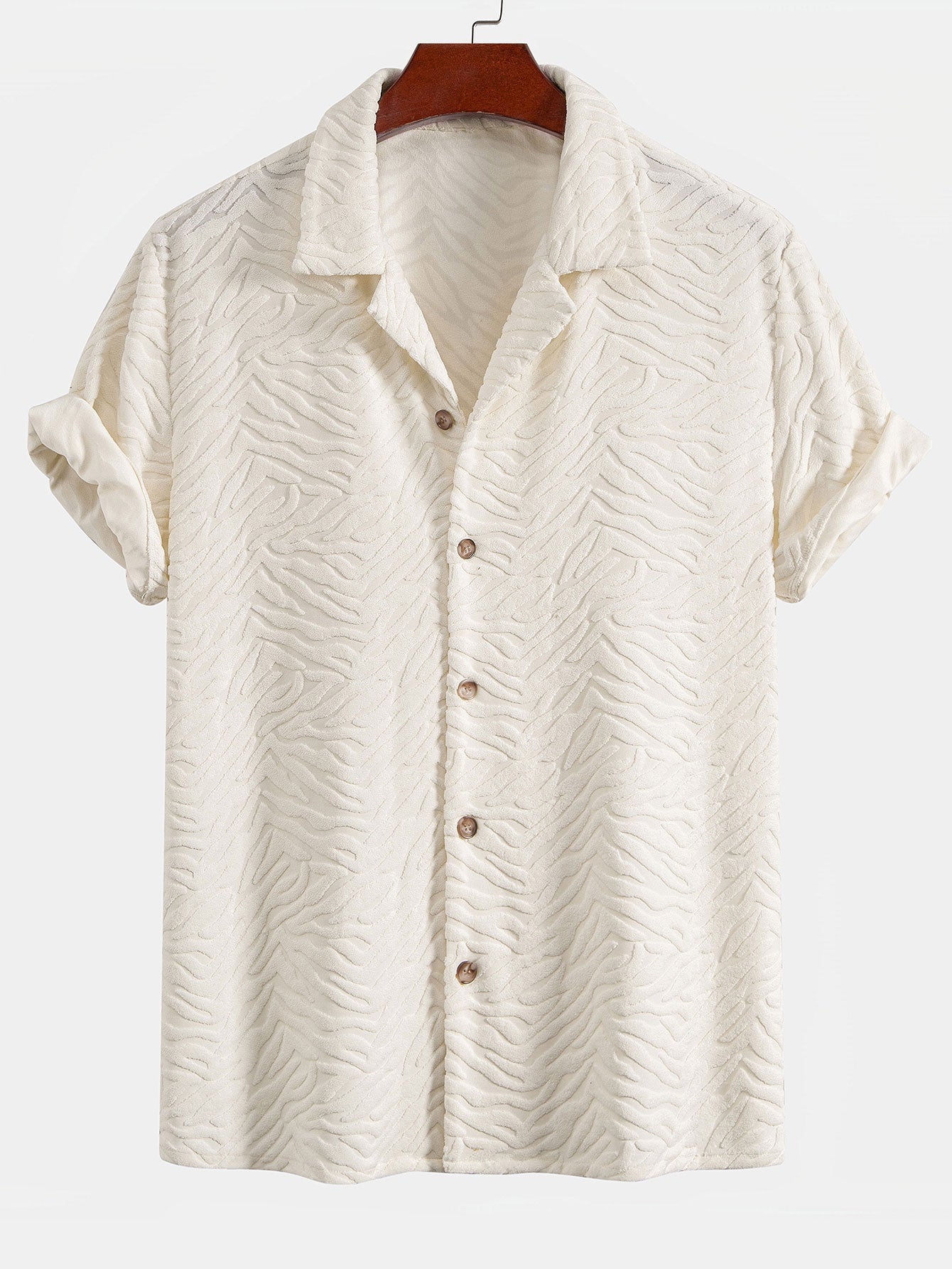 Textured Cuban Collar Shirt – Elovar