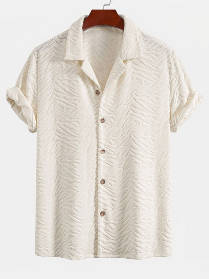 Textured Cuban Collar Shirt – Elovar