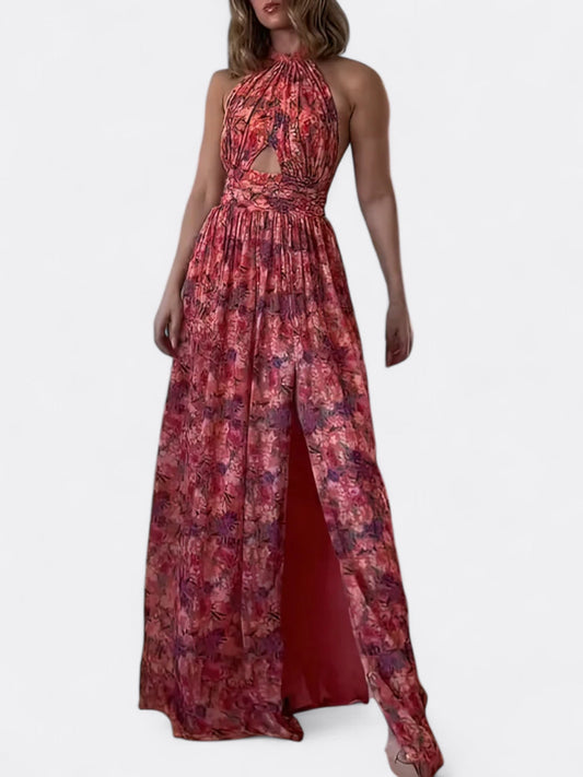 Backless floral maxi dress – Elowen