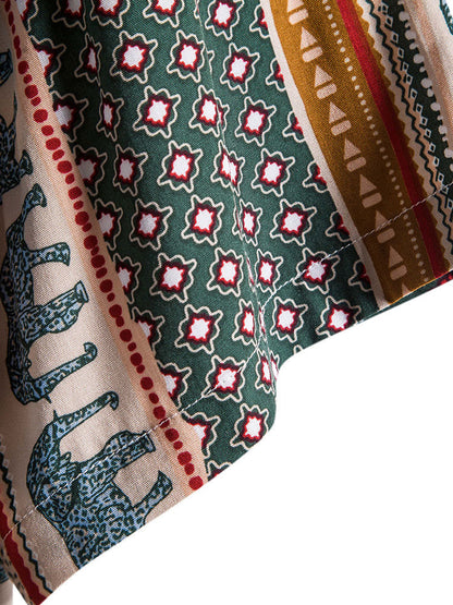Patterned rayon summer shirt – Elvaron