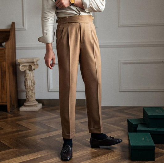 Beaumont – Tailored Pleated Trousers for Men