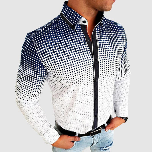 Geometric Print Shirt - Joreno