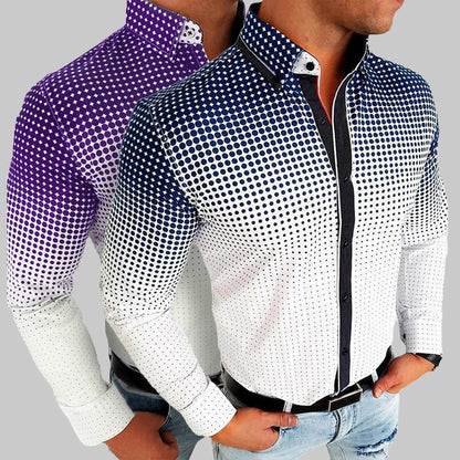 Geometric Print Shirt - Joreno