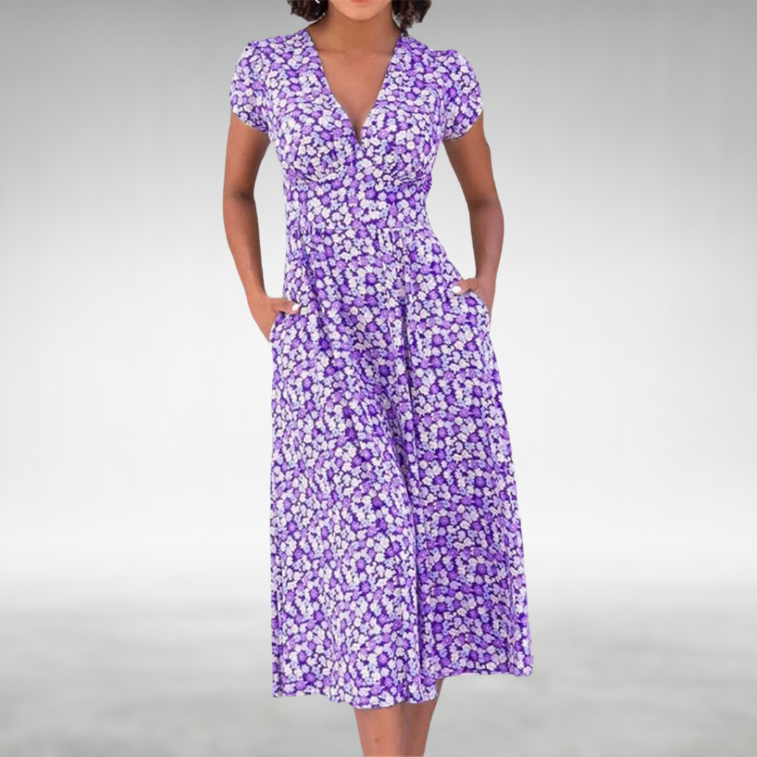 Juno Women's Summer Dress | Floral Print, Lightweight Fabric 2