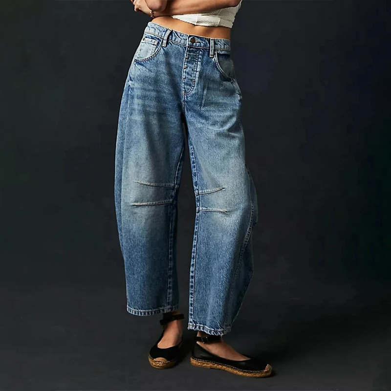 Noa – Wide-Leg Low-Rise Comfort Jeans for Women
